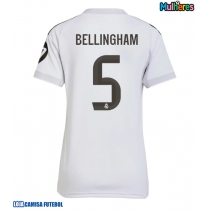 Camisa de Futebol Real Madrid Jude Bellingham #5 Equipamento Principal Mulheres 2025-26 Manga Curta